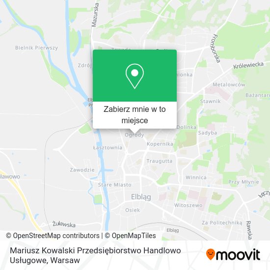 Mapa Mariusz Kowalski Przedsiębiorstwo Handlowo Usługowe