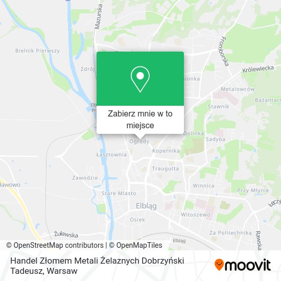 Mapa Handel Złomem Metali Żelaznych Dobrzyński Tadeusz