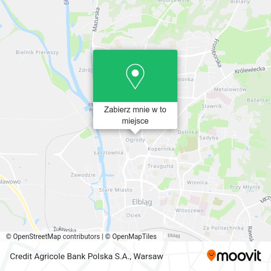 Mapa Credit Agricole Bank Polska S.A.