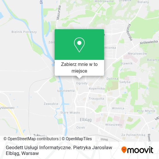 Mapa Geodett Usługi Informatyczne. Pietryka Jarosław Elbląg
