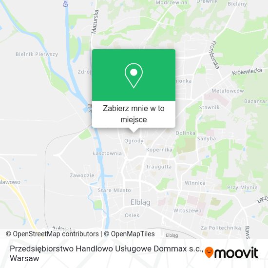 Mapa Przedsiębiorstwo Handlowo Usługowe Dommax s.c.