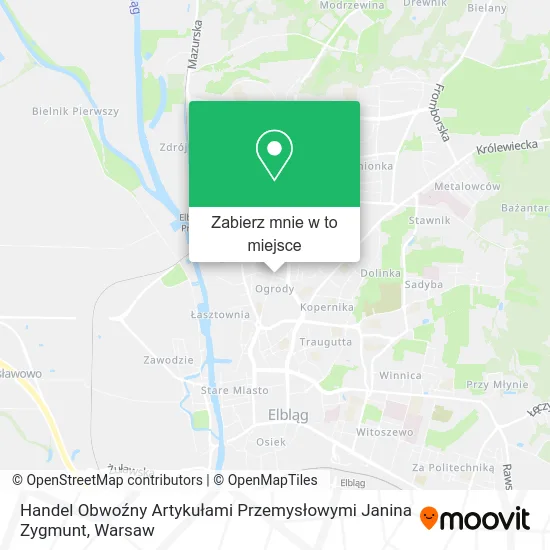 Mapa Handel Obwoźny Artykułami Przemysłowymi Janina Zygmunt