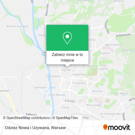 Mapa Odziez Nowa i Uzywana