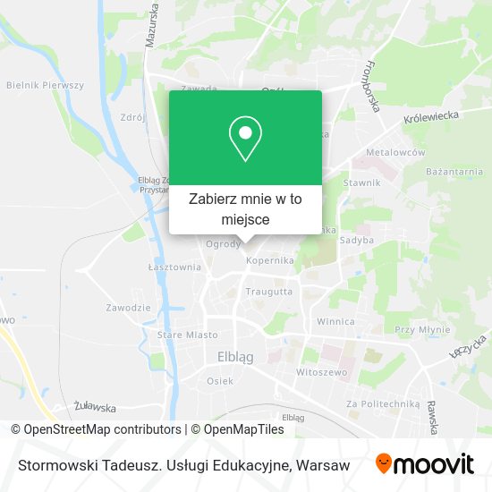 Mapa Stormowski Tadeusz. Usługi Edukacyjne