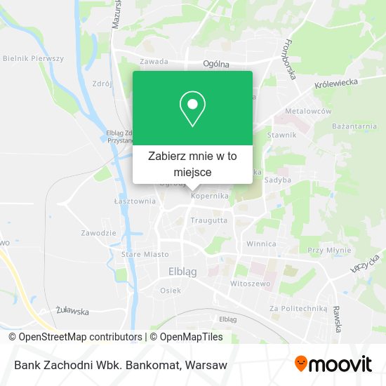 Mapa Bank Zachodni Wbk. Bankomat