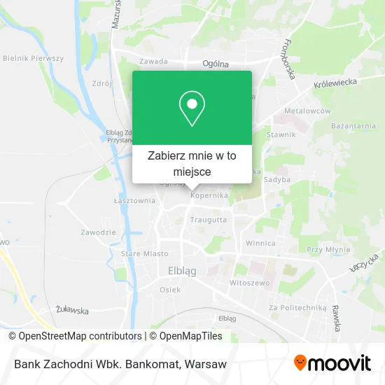 Mapa Bank Zachodni Wbk. Bankomat