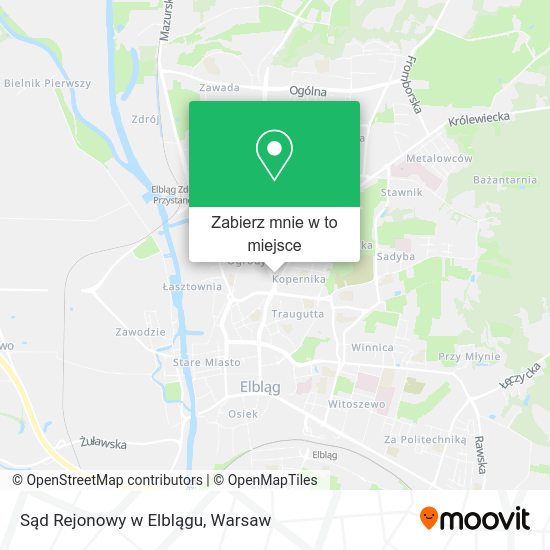 Mapa Sąd Rejonowy w Elblągu