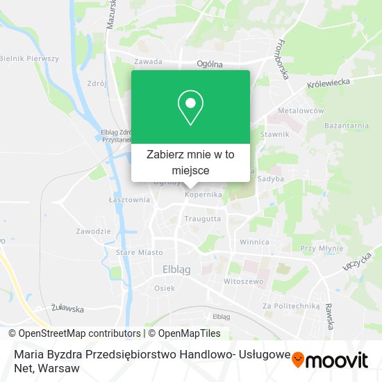 Mapa Maria Byzdra Przedsiębiorstwo Handlowo- Usługowe Net