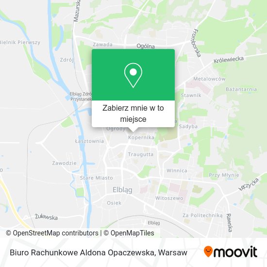 Mapa Biuro Rachunkowe Aldona Opaczewska