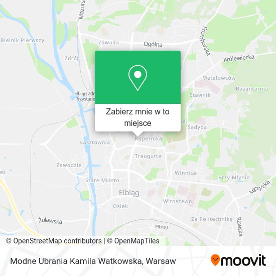 Mapa Modne Ubrania Kamila Watkowska