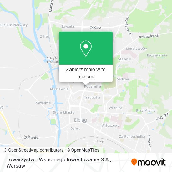 Mapa Towarzystwo Wspólnego Inwestowania S.A.