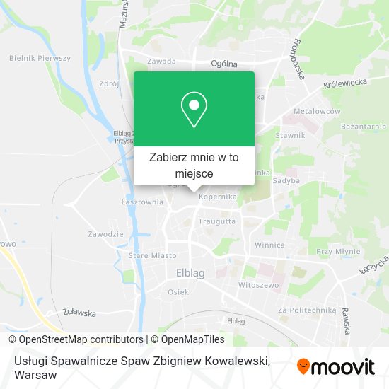 Mapa Usługi Spawalnicze Spaw Zbigniew Kowalewski