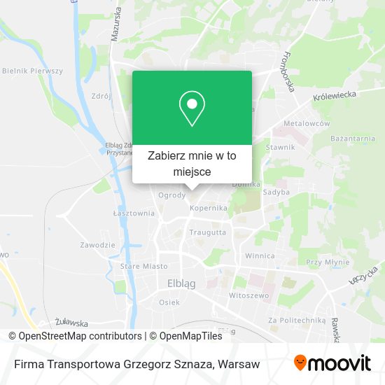 Mapa Firma Transportowa Grzegorz Sznaza