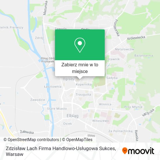 Mapa Zdzisław Lach Firma Handlowo-Usługowa Sukces