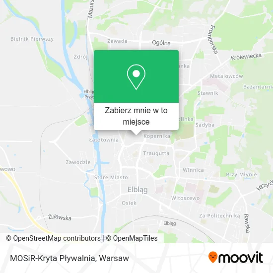 Mapa MOSiR-Kryta Pływalnia