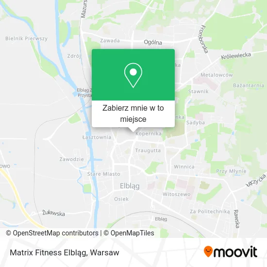 Mapa Matrix Fitness Elbląg