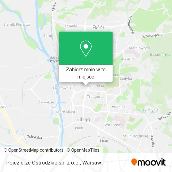 Mapa Pojezierze Ostródzkie sp. z o.o.