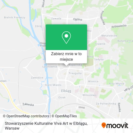 Mapa Stowarzyszenie Kulturalne Viva Art w Elblągu