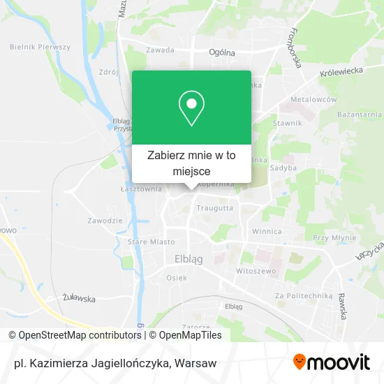 Mapa pl. Kazimierza Jagiellończyka