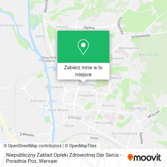 Mapa Niepubliczny Zakład Opieki Zdrowotnej Dar Serca - Poradnia Poz