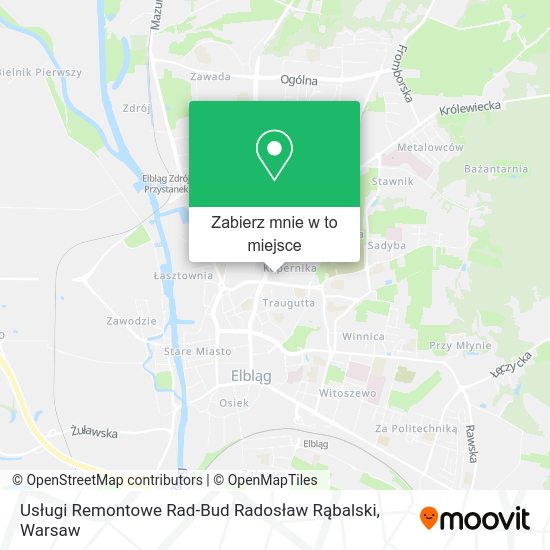 Mapa Usługi Remontowe Rad-Bud Radosław Rąbalski