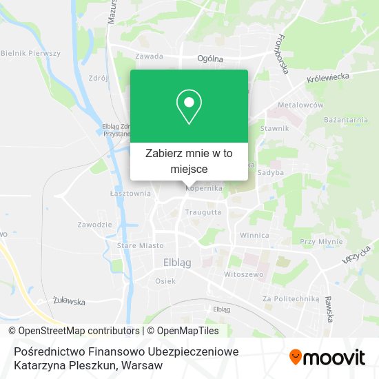 Mapa Pośrednictwo Finansowo Ubezpieczeniowe Katarzyna Pleszkun