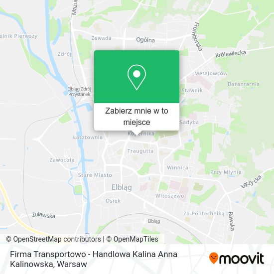 Mapa Firma Transportowo - Handlowa Kalina Anna Kalinowska