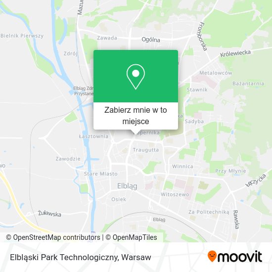 Mapa Elbląski Park Technologiczny