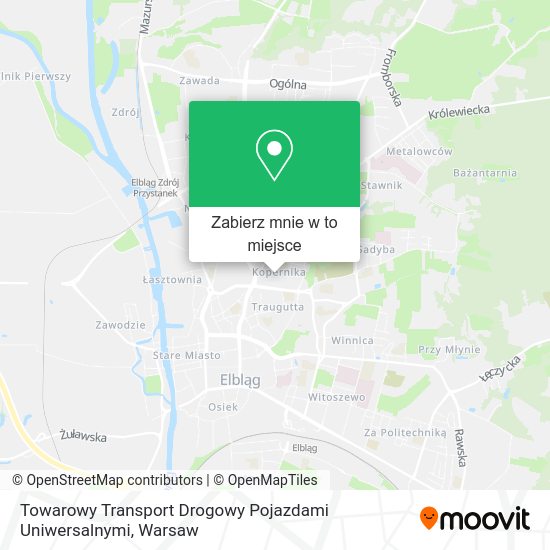 Mapa Towarowy Transport Drogowy Pojazdami Uniwersalnymi