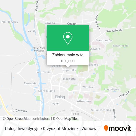 Mapa Usługi Inwestycyjne Krzysztof Mroziński