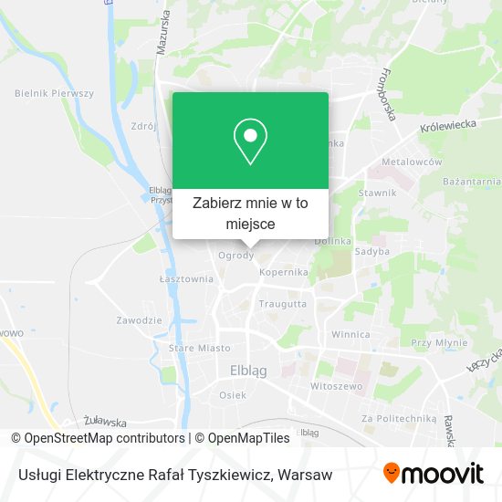 Mapa Usługi Elektryczne Rafał Tyszkiewicz