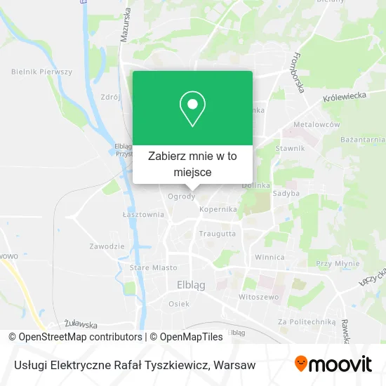 Mapa Usługi Elektryczne Rafał Tyszkiewicz