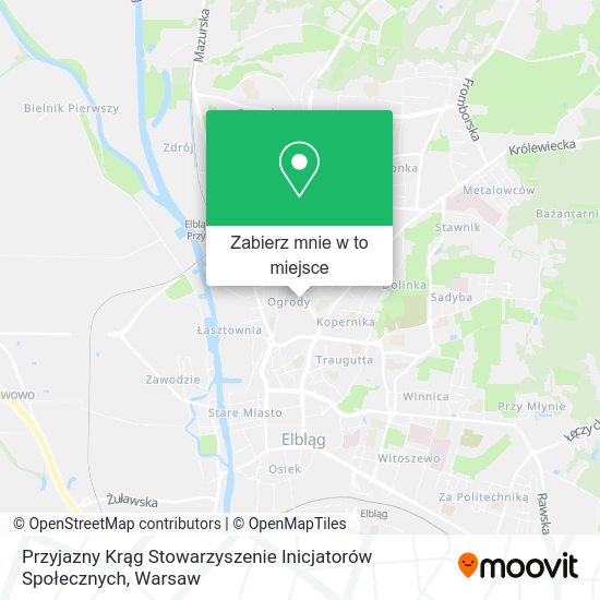 Mapa Przyjazny Krąg Stowarzyszenie Inicjatorów Społecznych