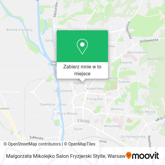 Mapa Malgorzata Mikolejko Salon Fryzjerski Stylle