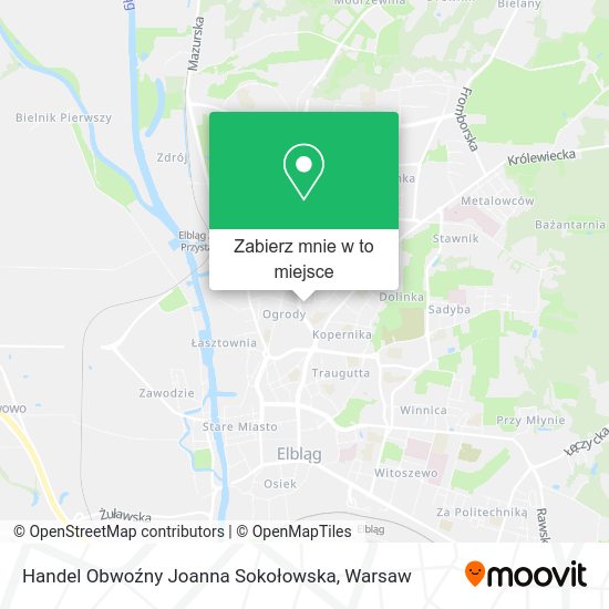 Mapa Handel Obwoźny Joanna Sokołowska