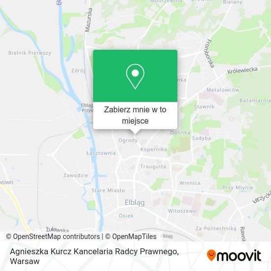 Mapa Agnieszka Kurcz Kancelaria Radcy Prawnego