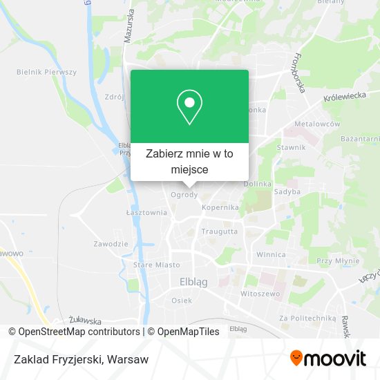 Mapa Zaklad Fryzjerski