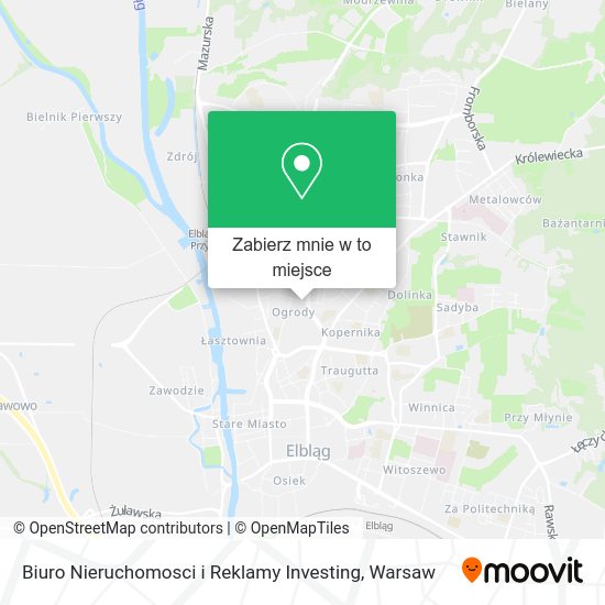 Mapa Biuro Nieruchomosci i Reklamy Investing