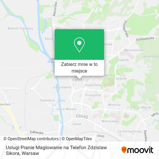 Mapa Uslugi Pranie Maglowanie na Telefon Zdzislaw Sikora