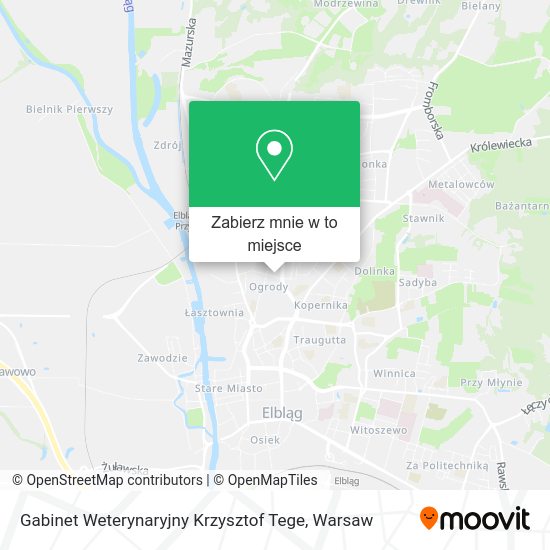 Mapa Gabinet Weterynaryjny Krzysztof Tege