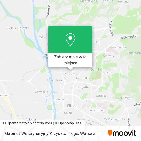 Mapa Gabinet Weterynaryjny Krzysztof Tege