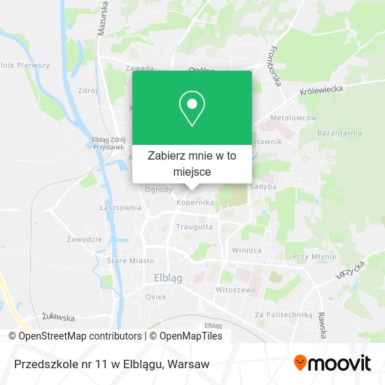 Mapa Przedszkole nr 11 w Elblągu