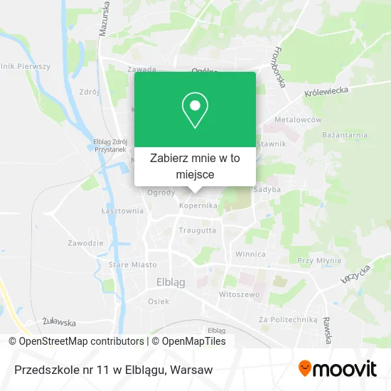 Mapa Przedszkole nr 11 w Elblągu