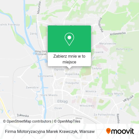 Mapa Firma Motoryzacyjna Marek Krawczyk