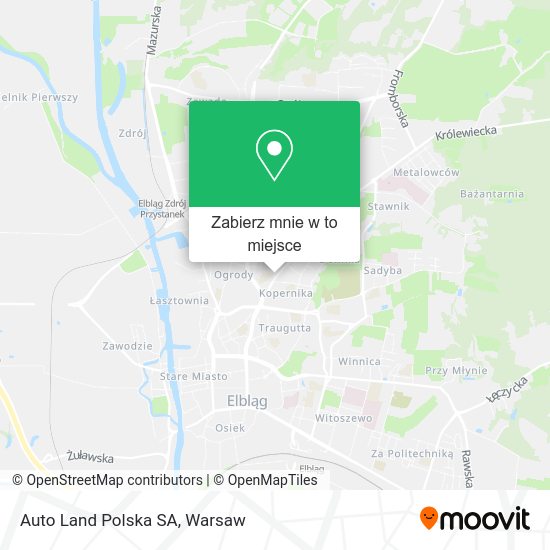 Mapa Auto Land Polska SA