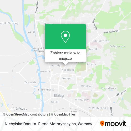 Mapa Niebylska Danuta. Firma Motoryzacyjna