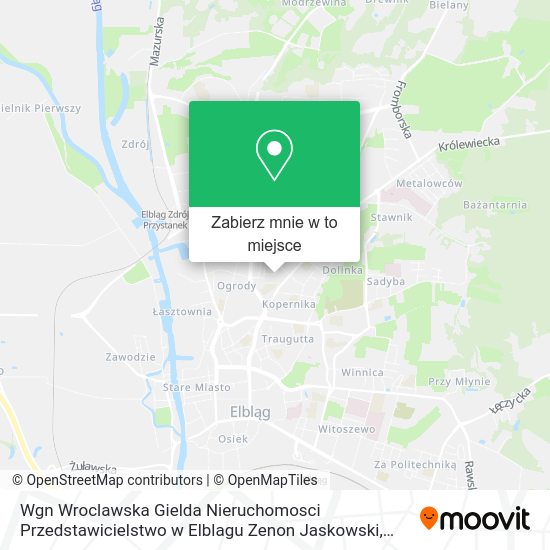 Mapa Wgn Wroclawska Gielda Nieruchomosci Przedstawicielstwo w Elblagu Zenon Jaskowski