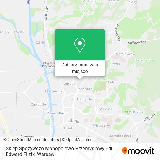 Mapa Sklep Spozywczo Monopolowo Przemyslowy Edi Edward Flizik