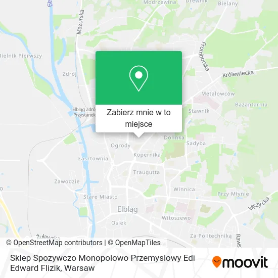 Mapa Sklep Spozywczo Monopolowo Przemyslowy Edi Edward Flizik