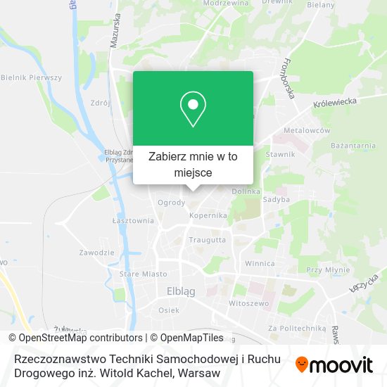 Mapa Rzeczoznawstwo Techniki Samochodowej i Ruchu Drogowego inż. Witold Kachel